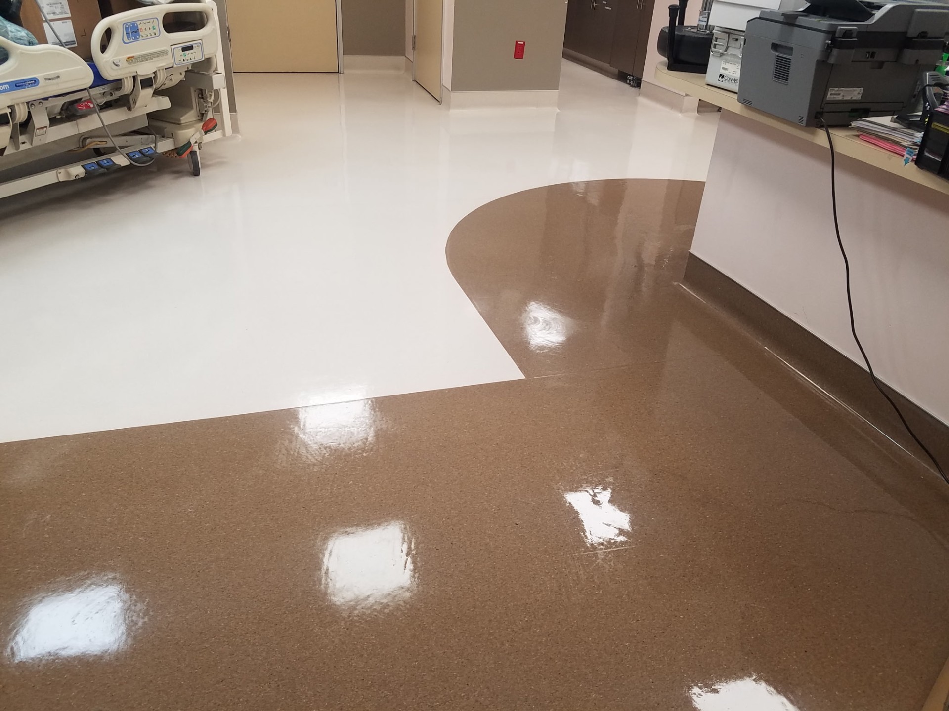 Surgical facility cleaning by MGD