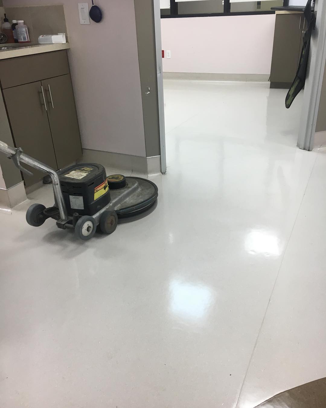 Surgical facility cleaning by MGD