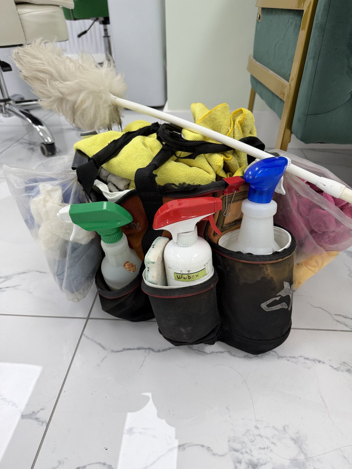 MGD general cleaning equipment staged inside a medical facility